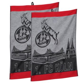 1. FC Köln Geschirrtuch 2er-Set "Skyline" ca